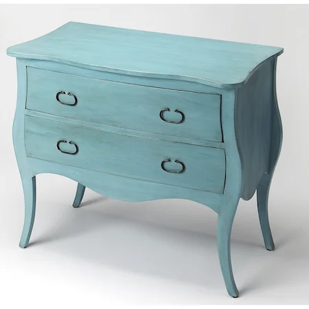 Rochelle Distressed Blue Drawer Chest